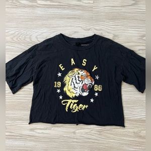 Easy Tiger Vintage Inspired Cropped Tee